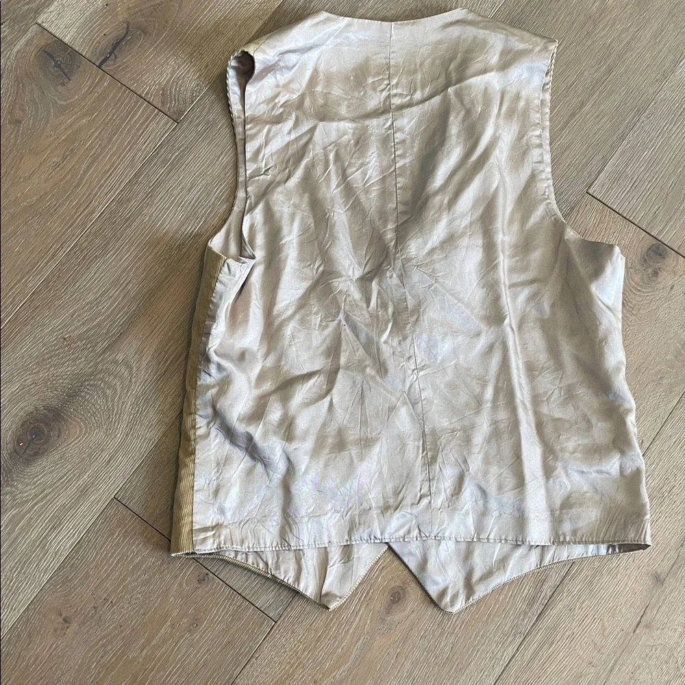 Vintage Levi's from panatela size small Beige Corduroy Vest